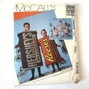 UNCUT McCalls Costume Sewing Pattern Hershey's Kiss Reese's Cup Adult/Teen LARGE